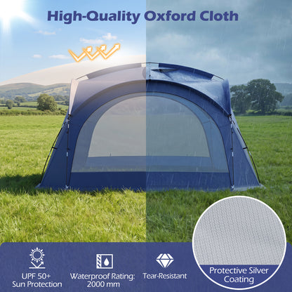 Beach Tent for 12-15 People, Easy Setup Dome Canopy, Blue
