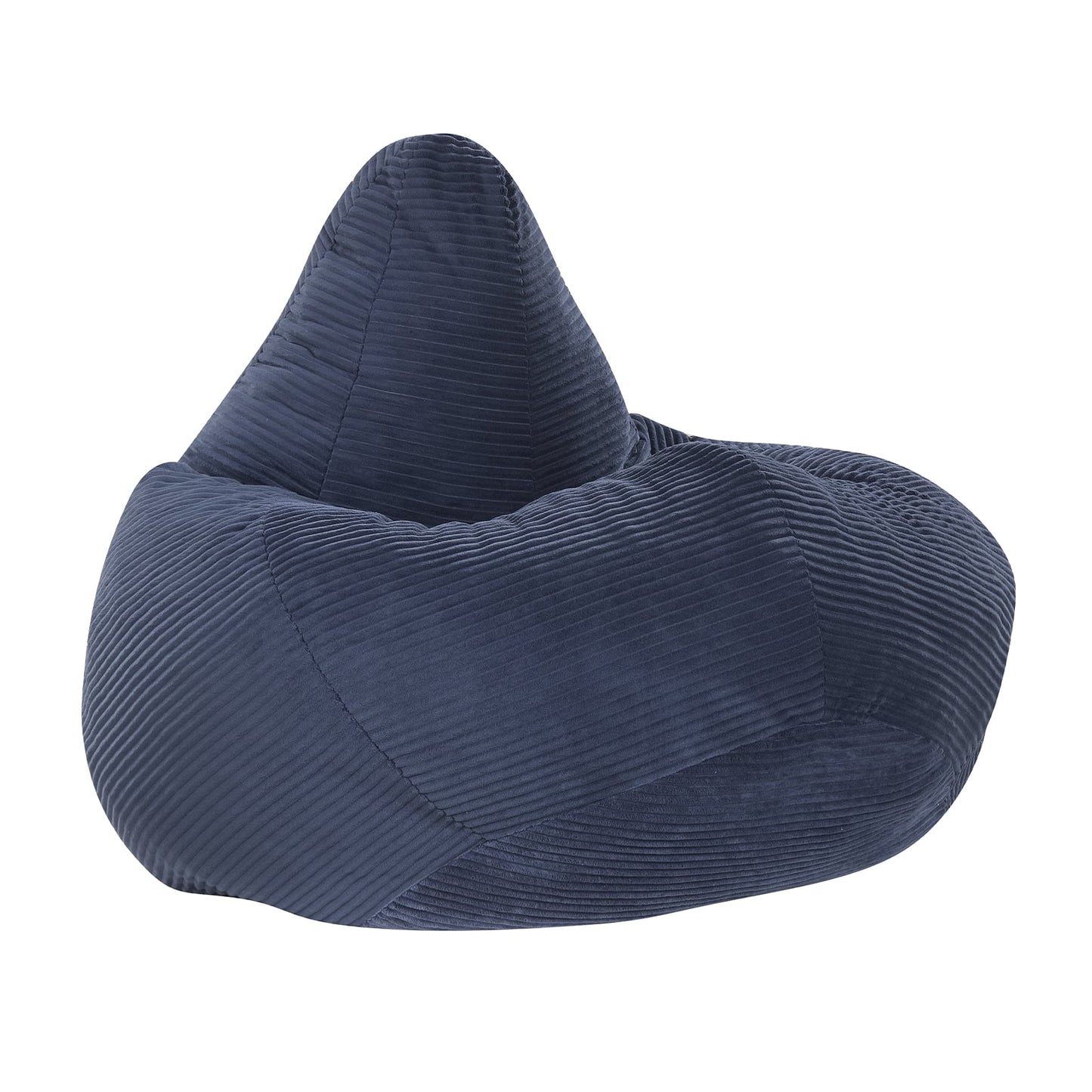 Bean Bag Chair, Skin-Friendly Corduroy Cover, Soft Sponge Filling, Blue Sofas & Loveseats at Gallery Canada