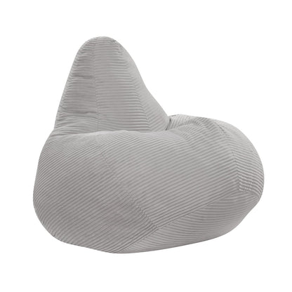 Bean Bag Chair, Accent Sofa, Corduroy Cover, Soft Sponge Filling, Gray Sofas & Loveseats at Gallery Canada