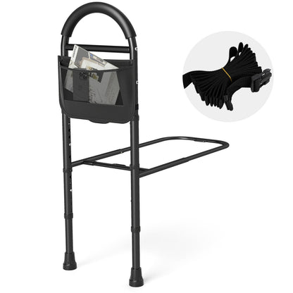 Bed Rails for Elderly, Height Adjustable Safety Railings Health Care Black at Gallery Canada