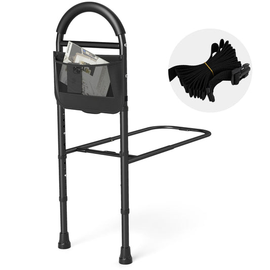 Bed Rails for Elderly, Height Adjustable Safety Railings Health Care Black at Gallery Canada