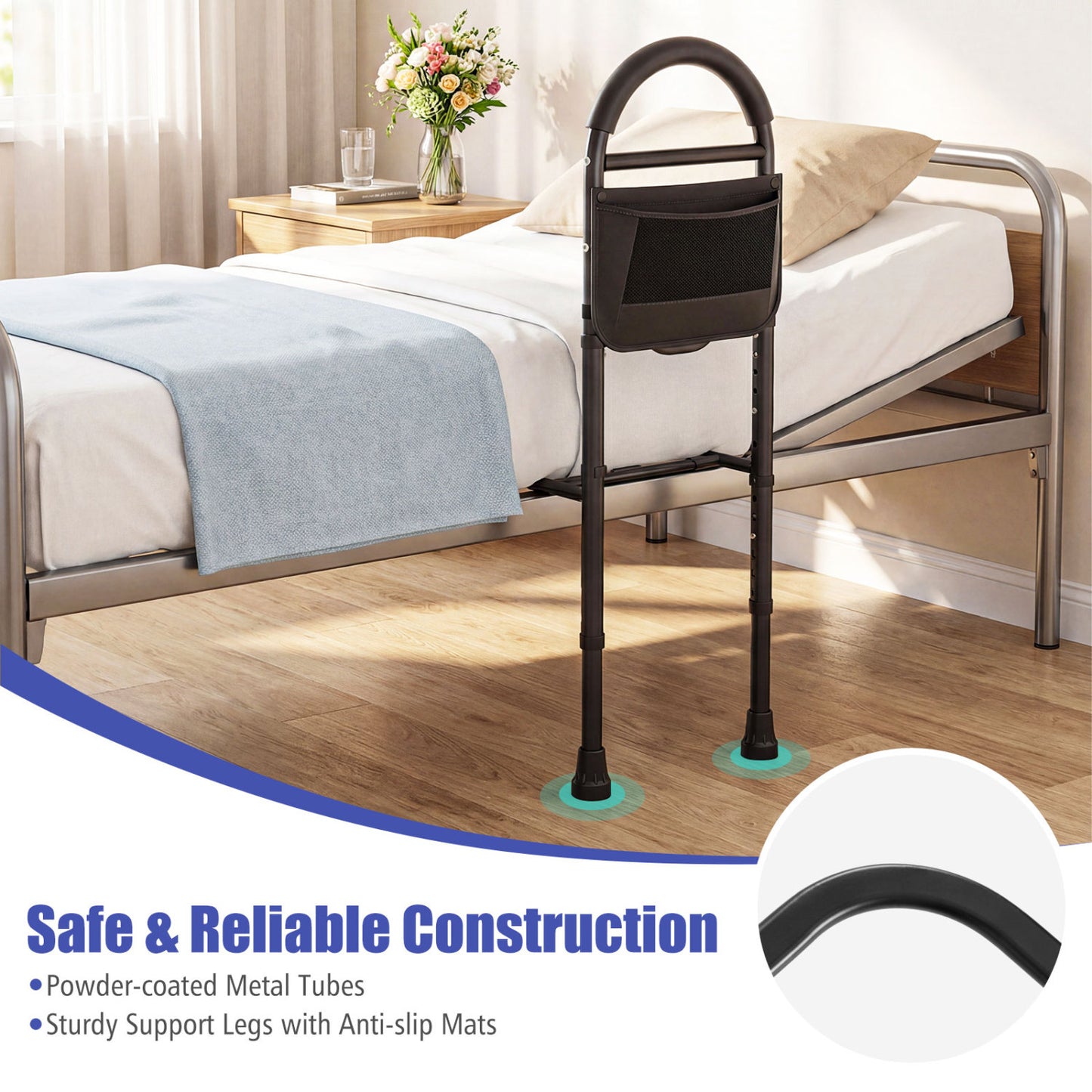 Bed Rails for Elderly, Height Adjustable Safety Railings Health Care at Gallery Canada
