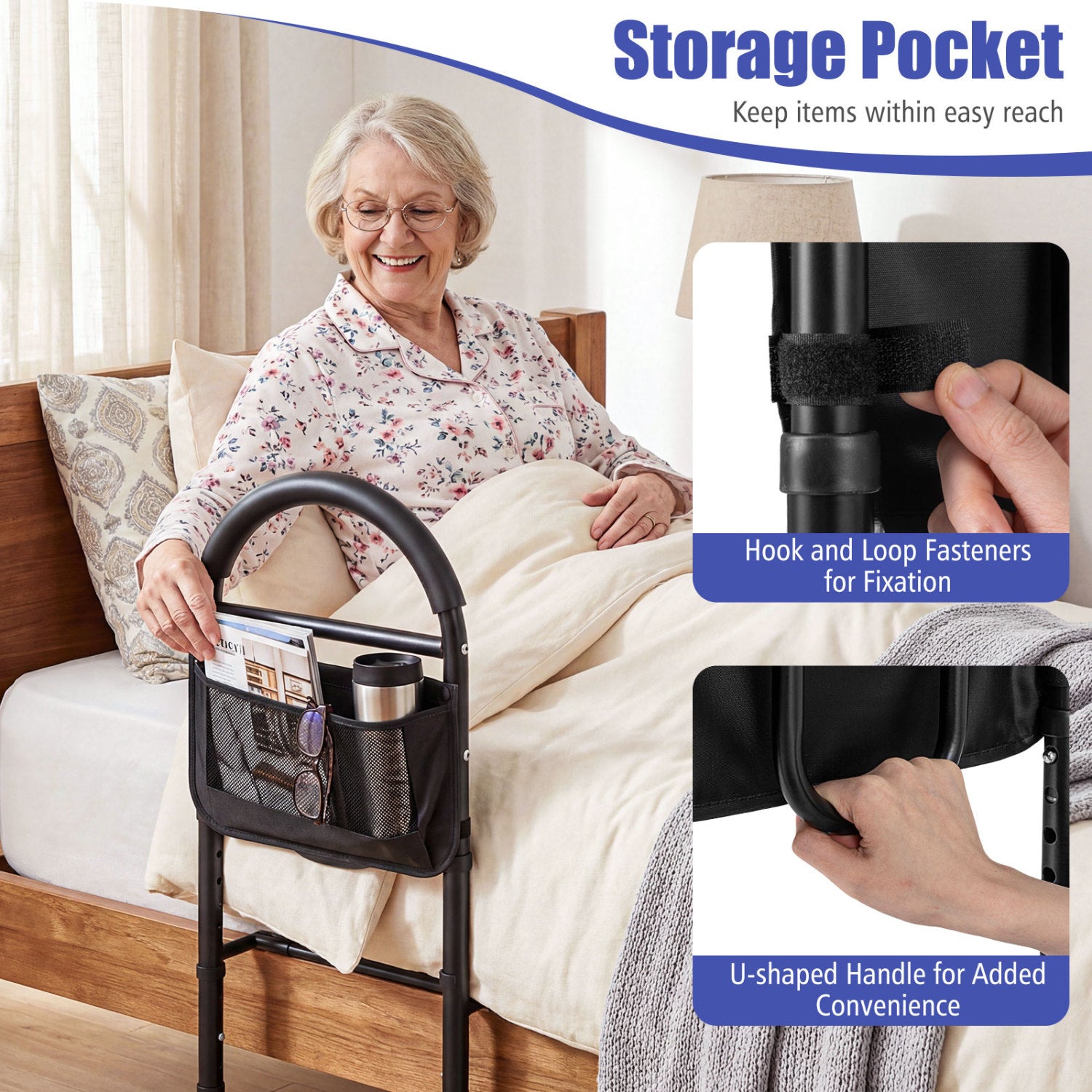 Bed Rails for Elderly, Height Adjustable Safety Railings Health Care at Gallery Canada