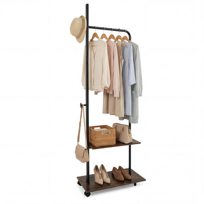 Bedroom Set With Clothes Rack And Dresser Tower