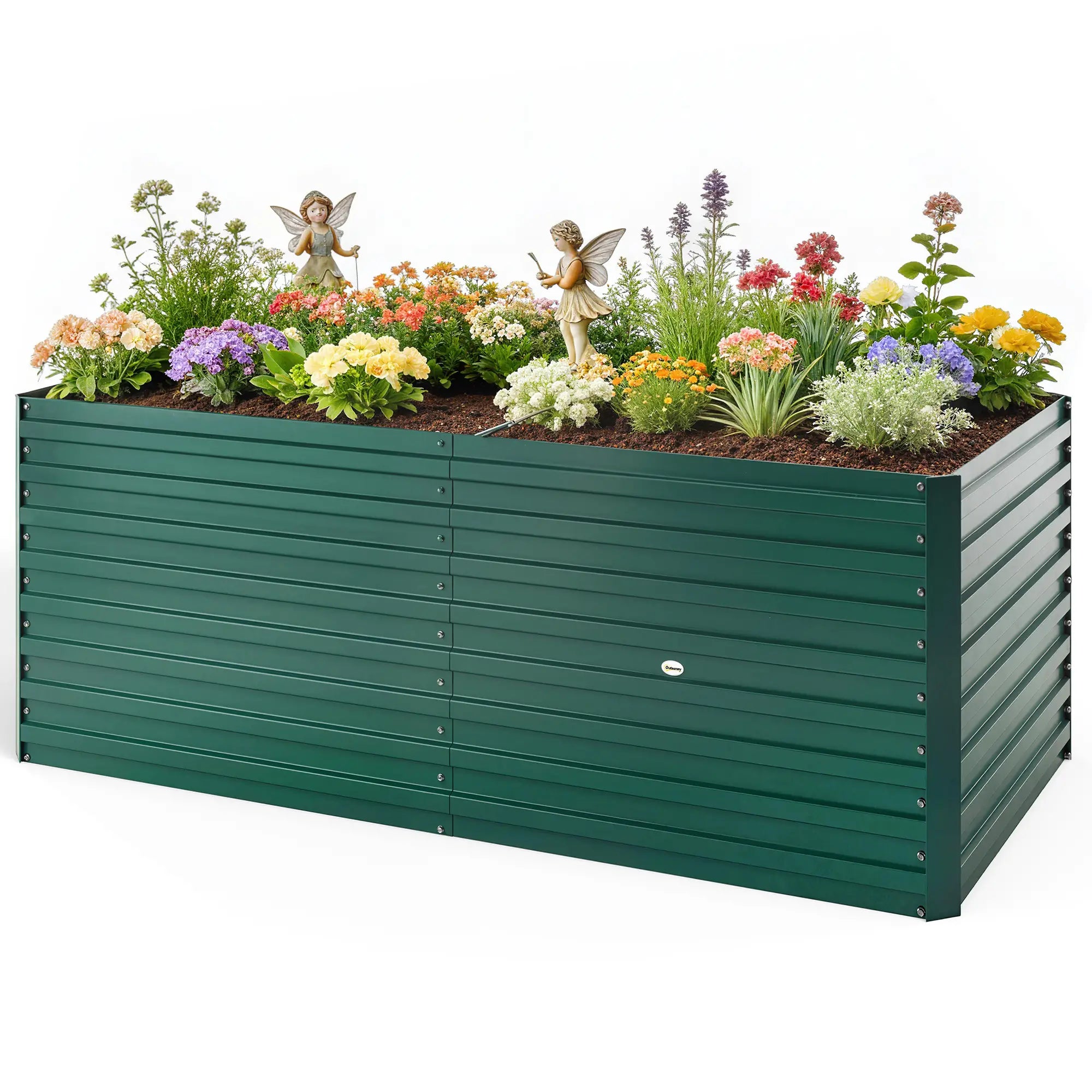 5' x 3' x 2' Raised Garden Bed, Galvanized Planter Box, Green Galvanized Planter Boxes Green at Gallery Canada