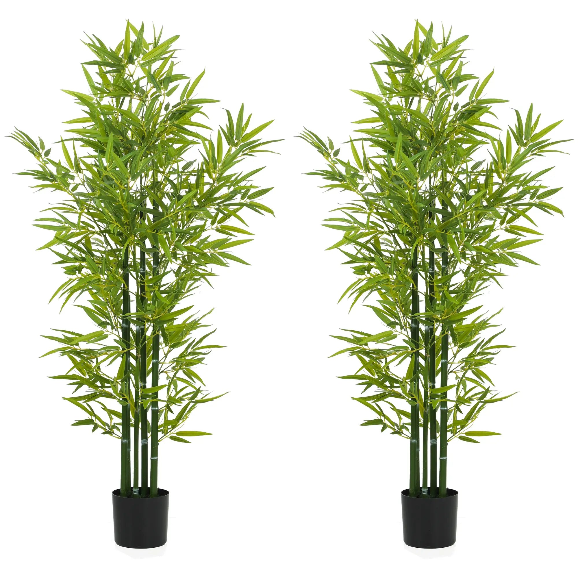 5FT Artificial Bamboo Tree, Faux Decorative Plant, Set of 2 Artificial Trees at Gallery Canada