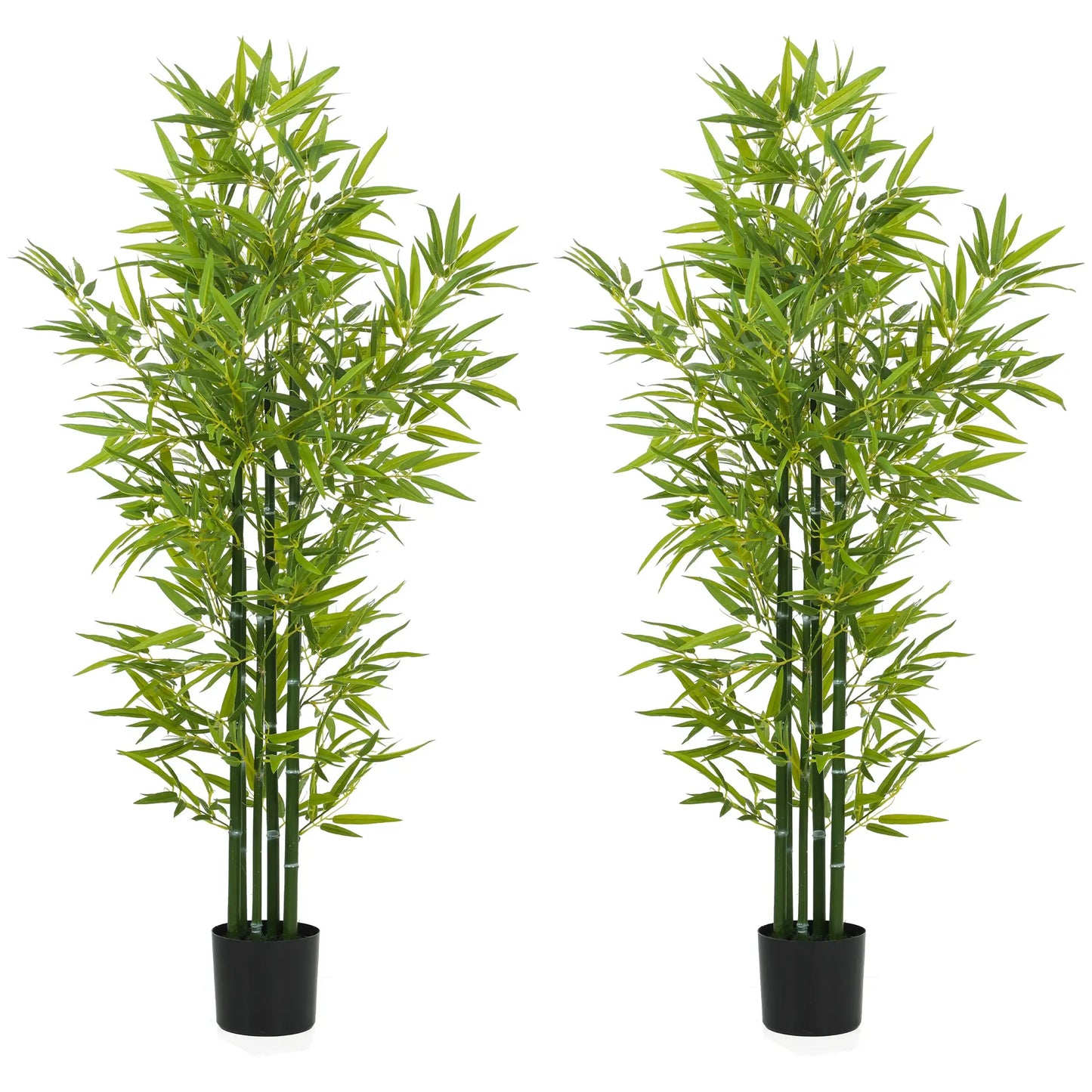 5FT Artificial Bamboo Tree, Faux Decorative Plant, Set of 2 Artificial Trees at Gallery Canada