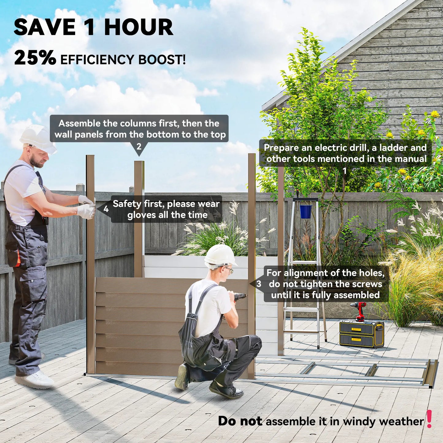 4.6' x 9' Brown Steel Outdoor Storage Shed, Lean To Metal Tool House, Brown Sheds at Gallery Canada