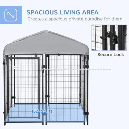 Outdoor Dog Kennel, Waterproof UV-Resistant Cover, 4 x 4 x 4.5 ft Houses, Kennels & Pens at Gallery Canada