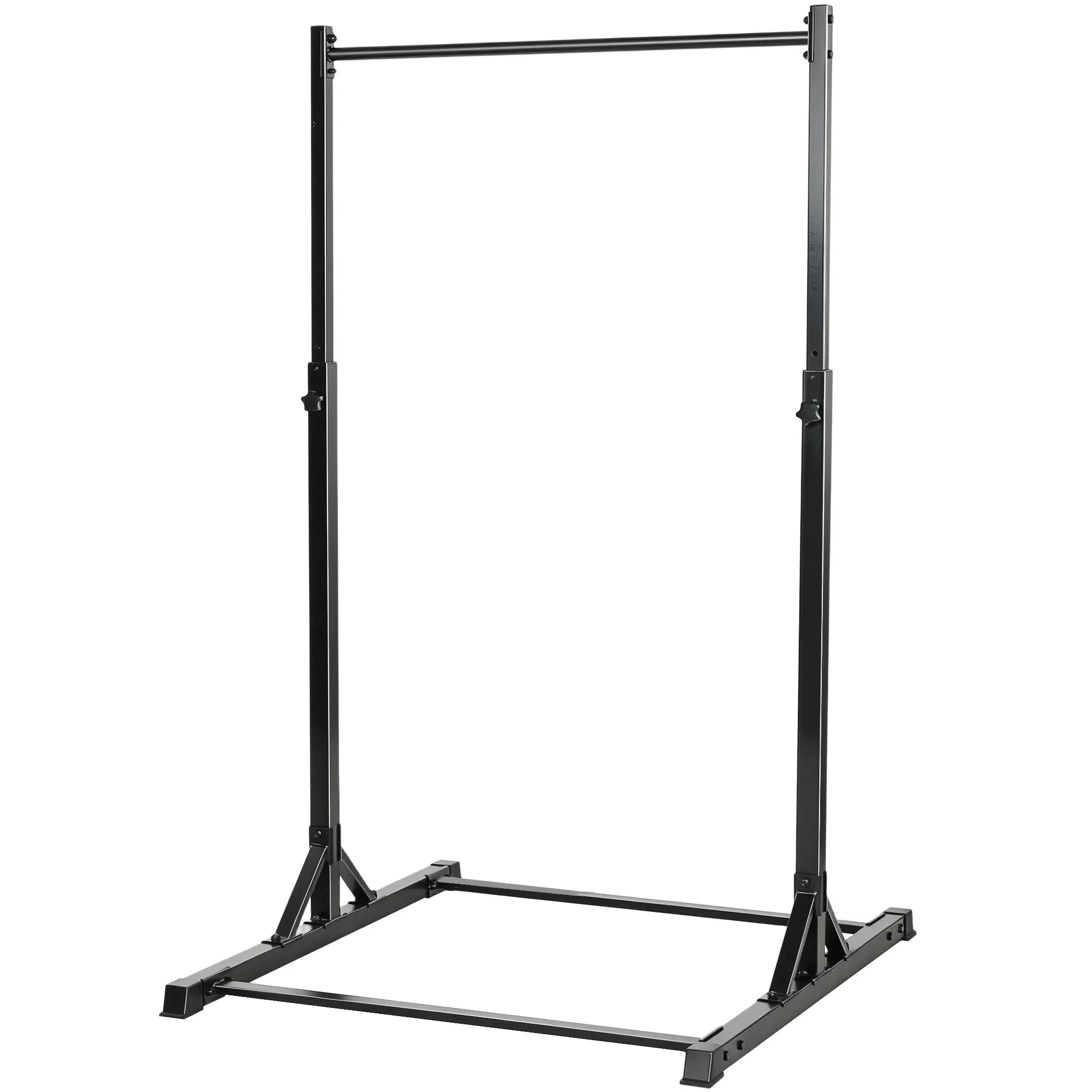 Portable Pull Up Station, Height Adjustable, 8 Levels, 440LBS Capacity Strength Training Equipment Black at Gallery Canada