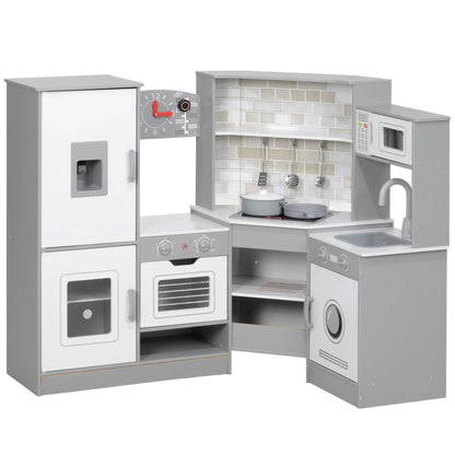 Corner Play Kitchen, Pretend Play Set with Lights, Sounds, Stove Play Kitchen at Gallery Canada