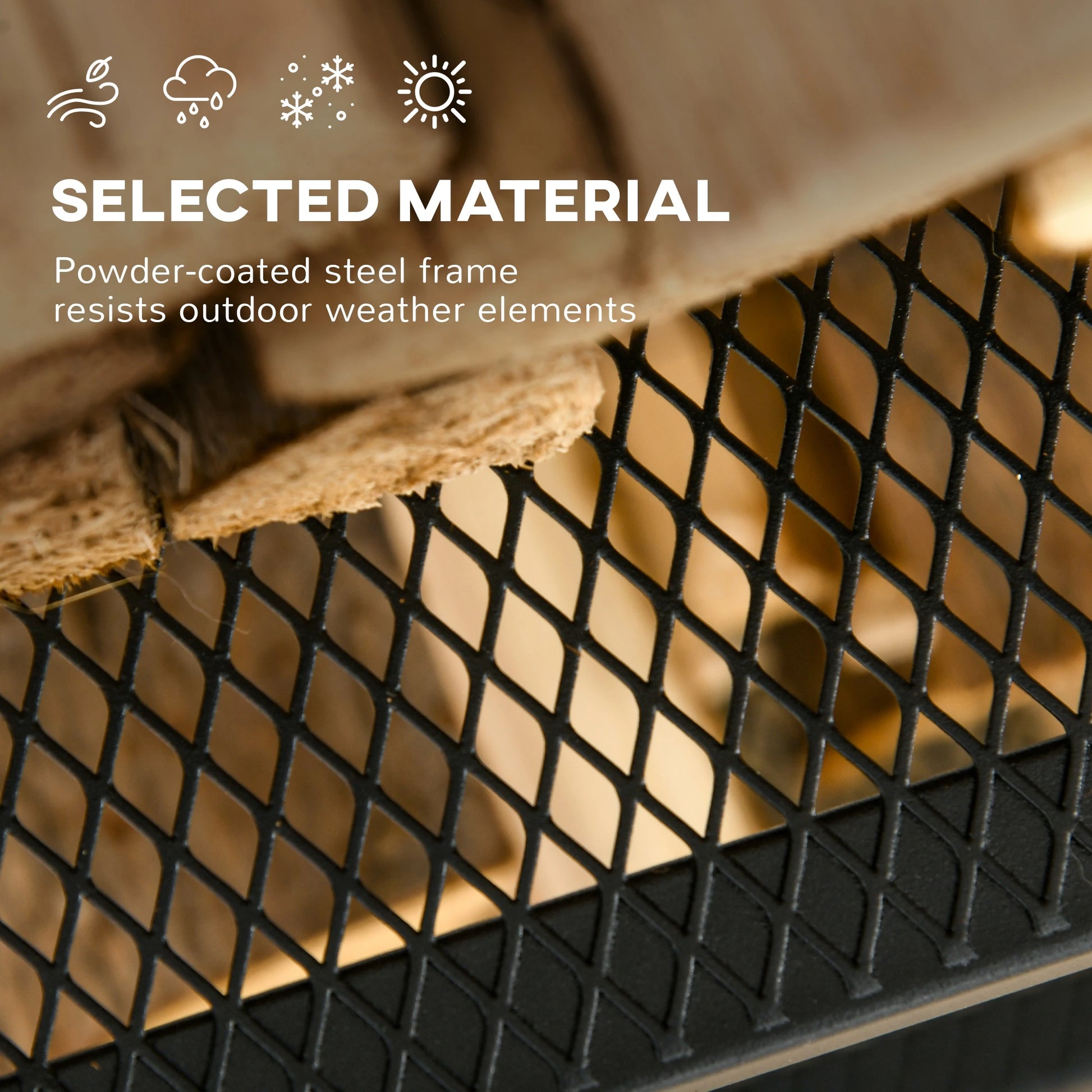 2-Tier Firewood Rack, Shovel, Broom, Poker, Tongs, 21.7" x 12.6" x 30.3", Black Firewood Racks at Gallery Canada