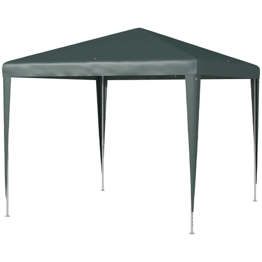9' x 9' Portable Canopy Tent, Outdoor Sunshade for Weddings, Dark Green Canopy Tents Dark Green at Gallery Canada
