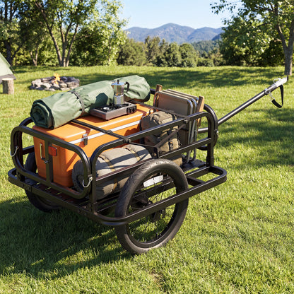 Heavy-Duty Bicycle Cargo Trailer Cart, Black Garages at Gallery Canada