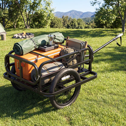 Heavy-Duty Bicycle Cargo Trailer Cart, Black Garages at Gallery Canada