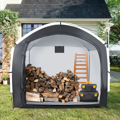 Bike Storage Shed Tent, 5 Bikes, PU4000MM Waterproof, Black Carports at Gallery Canada