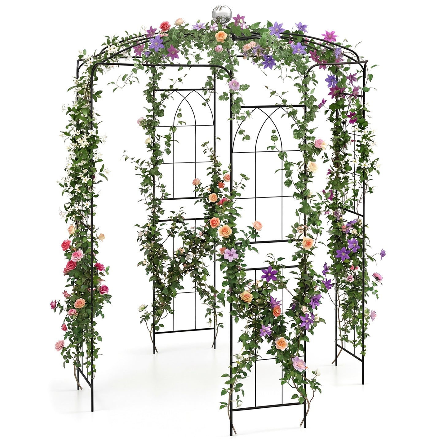 Birdcage Shape Gazebo, For Climbing Plants And Wedding Decoration, Black Outdoor Decor at Gallery Canada