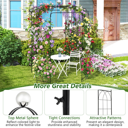 Birdcage Shape Gazebo, For Climbing Plants And Wedding Decoration, Black Outdoor Decor at Gallery Canada