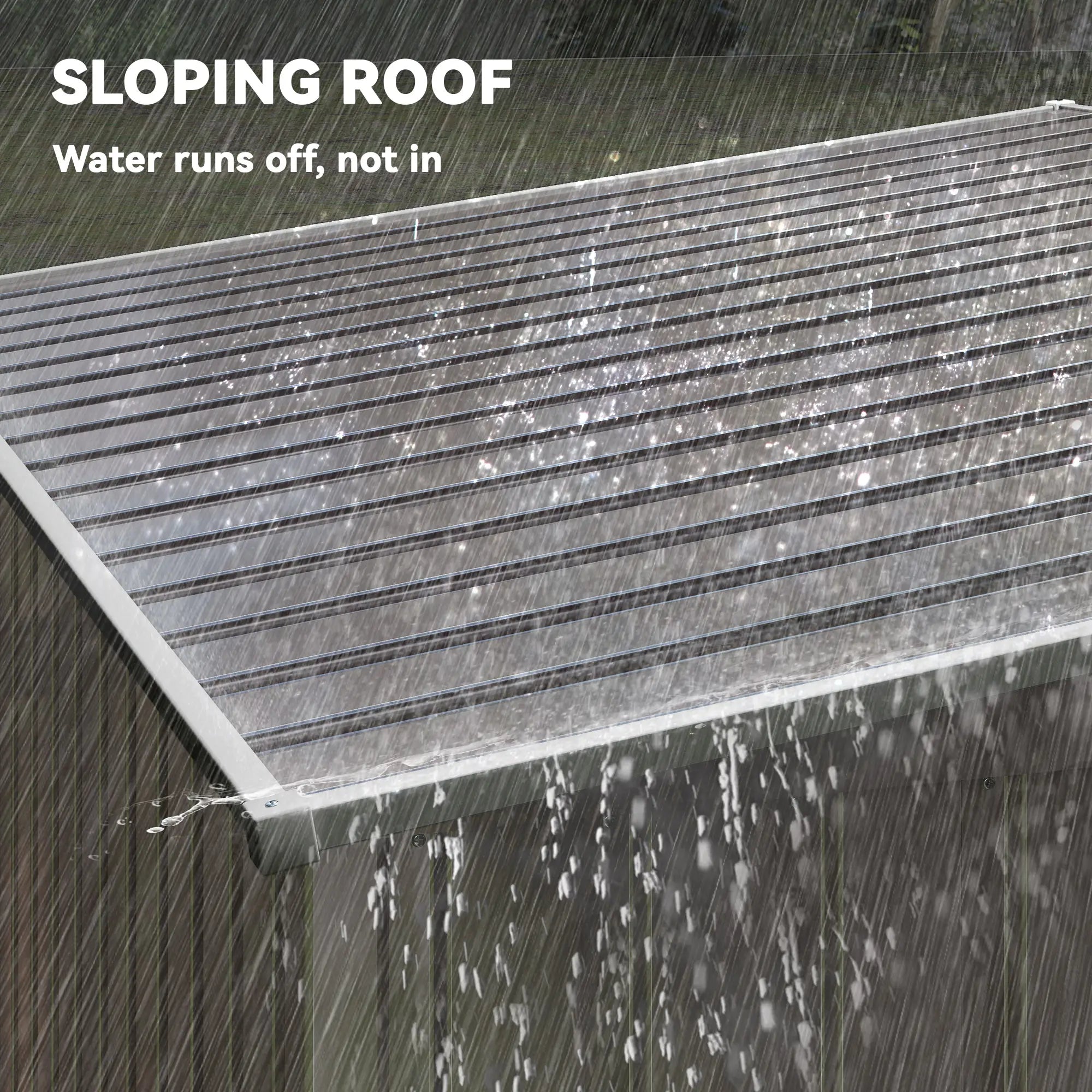 5'x7' Lean To Galvanized Metal Shed, Garden Storage, Light Grey Sheds at Gallery Canada