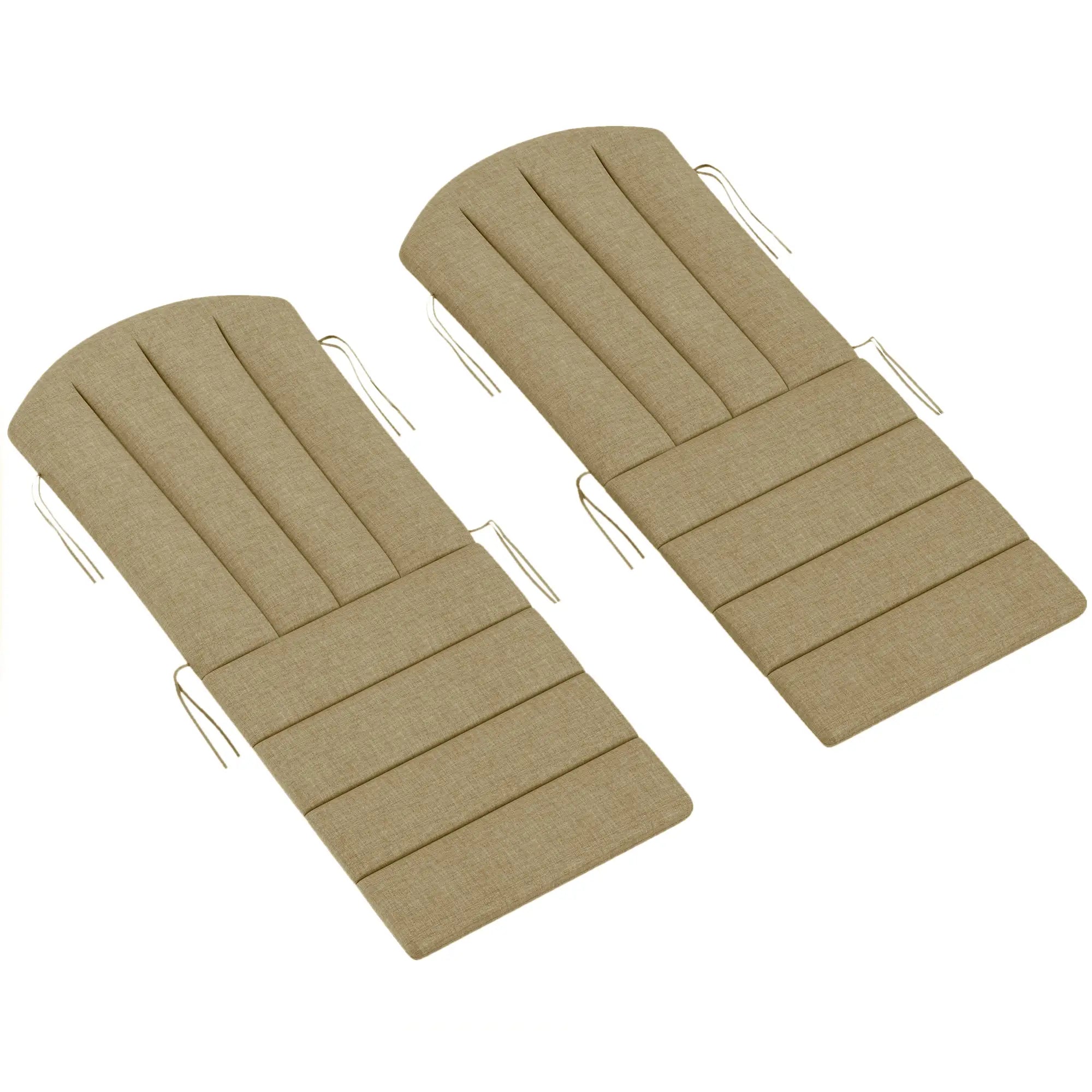 Patio Chair Cushions Set, High Back Adirondack, High-Density Foam, Beige Patio Chair Cushions Beige at Gallery Canada