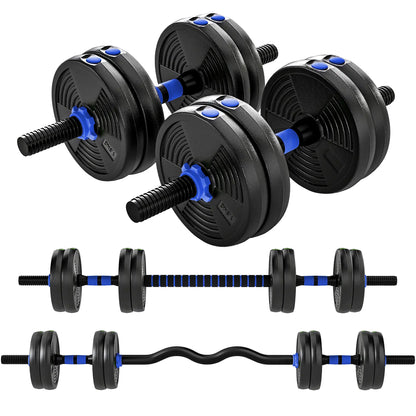 Adjustable Dumbbell Set, 33lb Free Weights With Connector Dumbbells & Barbells at Gallery Canada