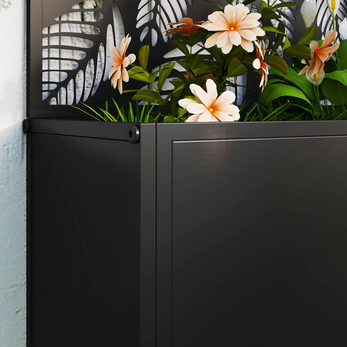 Metal Raised Garden Bed, Privacy Panel, Freestanding or Wall Mounted Planter Box Raised Garden Beds at Gallery Canada