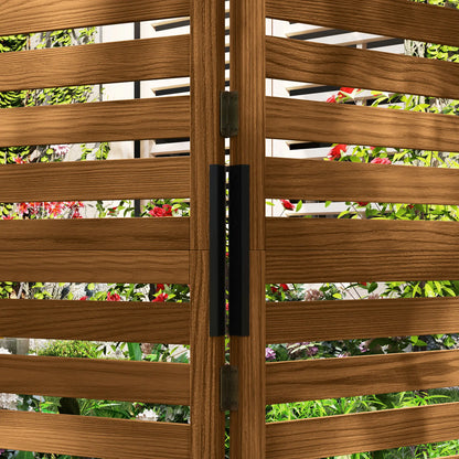 Outdoor Privacy Screen, Wood Panel with 4 Planter Boxes, Raised Bed, 3 Panels Side Awnings at Gallery Canada