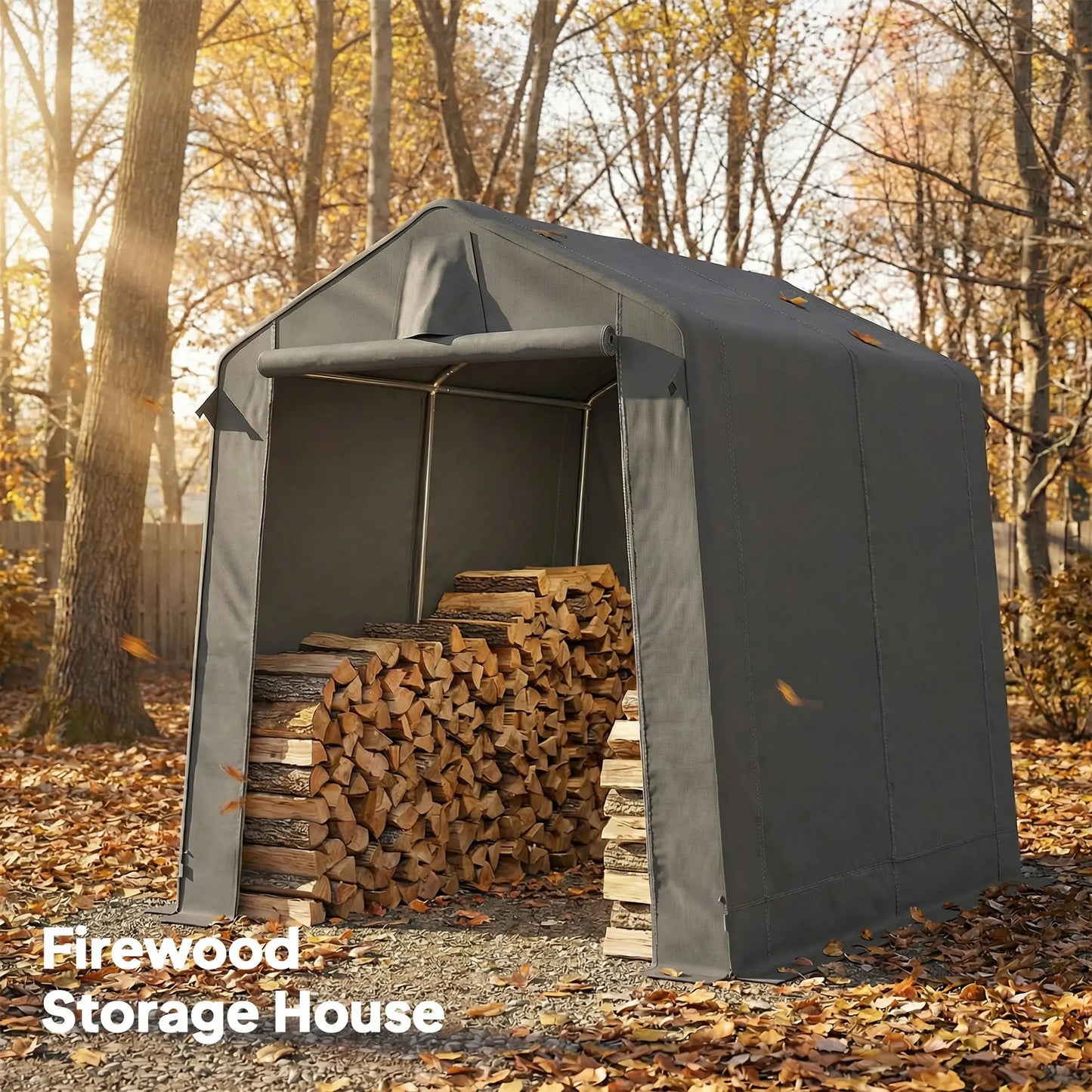 7.5' x 6.2' Portable Shed, Waterproof Bike Tent, Dark Grey Portable Shed at Gallery Canada