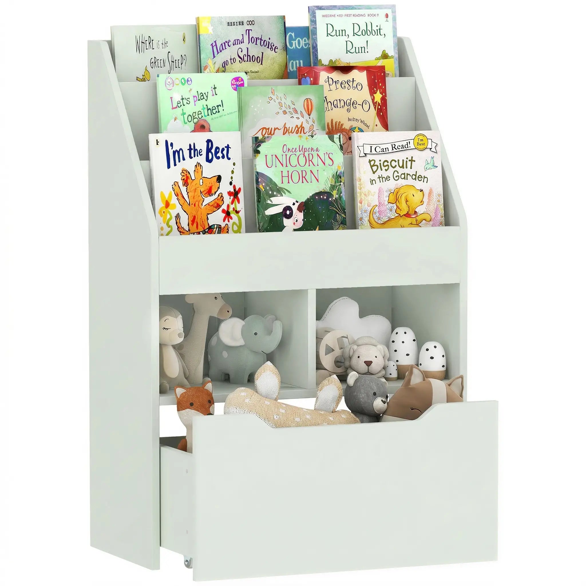 Kids Bookcase with Storage Drawer, for Classroom, Bedroom, Green Baby & Kids Storage at Gallery Canada
