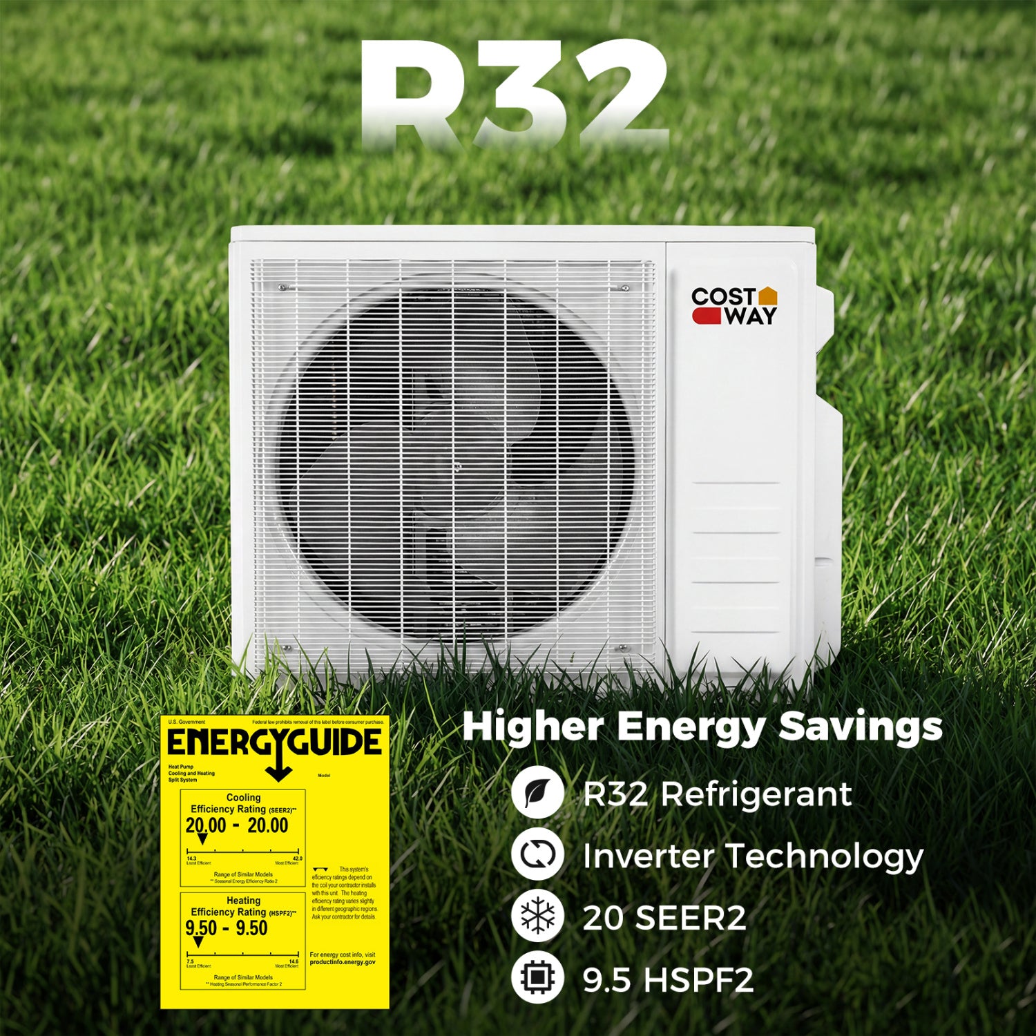28000 BTU 2 Zone 23 SEER2 Mini Split AC, Heat Pump, 9K + 18K, White 2 Zone Mini Split at Gallery Canada