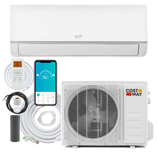 9000 BTU Mini Split Air Conditioner And Heater, Wifi Enabled, White Mini Split Air Conditioners White at Gallery Canada