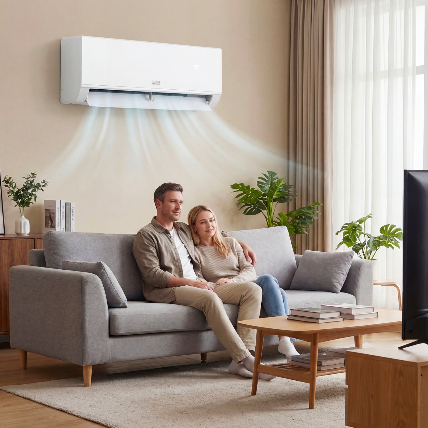 9000 BTU Mini Split Air Conditioner And Heater, Wifi Enabled, White Mini Split Air Conditioners at Gallery Canada