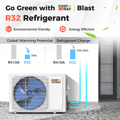 24000 BTU Ductless Mini Split Air Conditioner And Heater, 18.5 SEER2, White Mini Split Air Conditioners at Gallery Canada