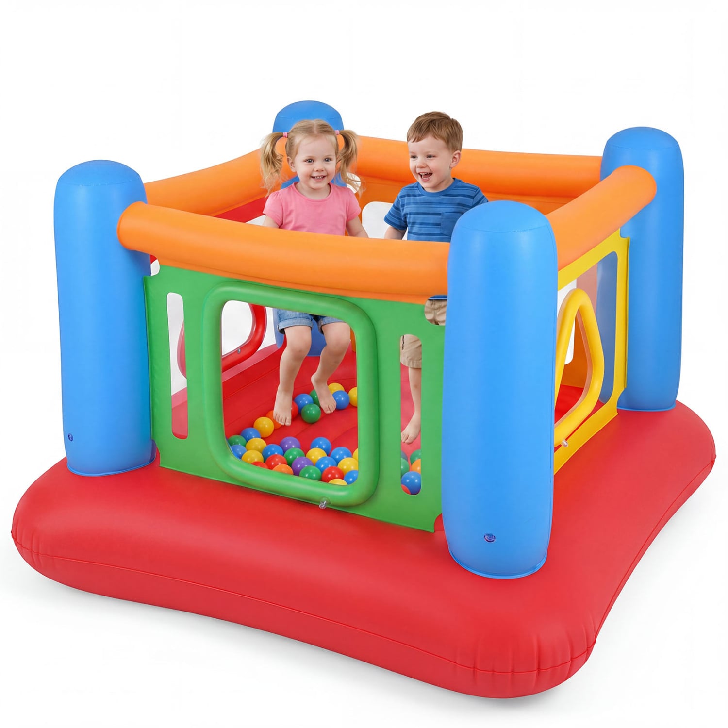 Blow Up Jumping House for Kids with Transparent Side Walls, Blue Bounce House at Gallery Canada