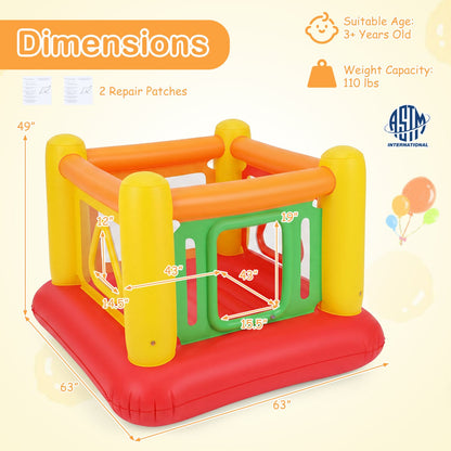 Blow Up Jumping House for Kids with Transparent Side Walls, Red Bounce House at Gallery Canada