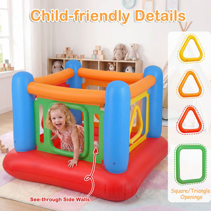 Blow Up Jumping House for Kids with Transparent Side Walls, Red Bounce House at Gallery Canada