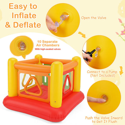 Blow Up Jumping House for Kids with Transparent Side Walls, Red Bounce House at Gallery Canada
