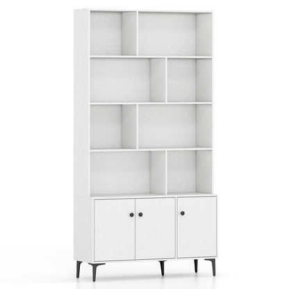Bookshelf With 3 Doors, 2 Anti-Tipping Kits, White Bookcases at Gallery Canada