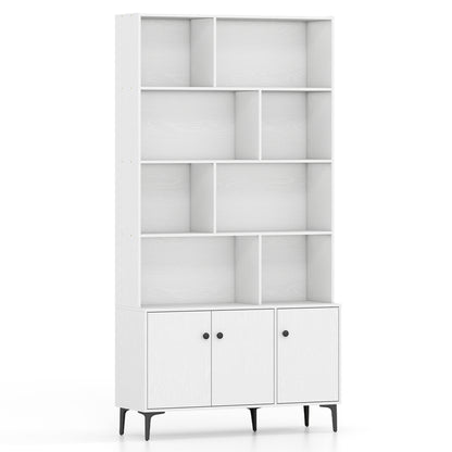 Bookshelf With 3 Doors, 2 Anti-Tipping Kits, White Bookcases at Gallery Canada