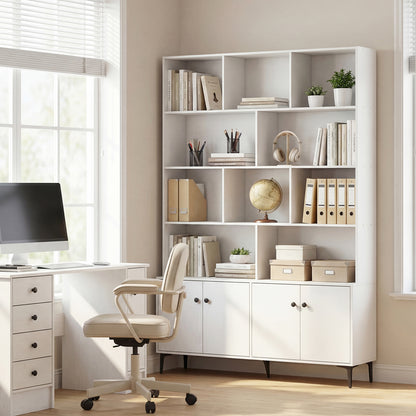 4 Door Bookshelf With 2 Anti-Tipping Kits, White Bookcases at Gallery Canada