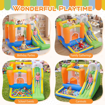 Kids Bounce House, Climbing Wall, 480W Blower, Multicolor Bounce House at Gallery Canada