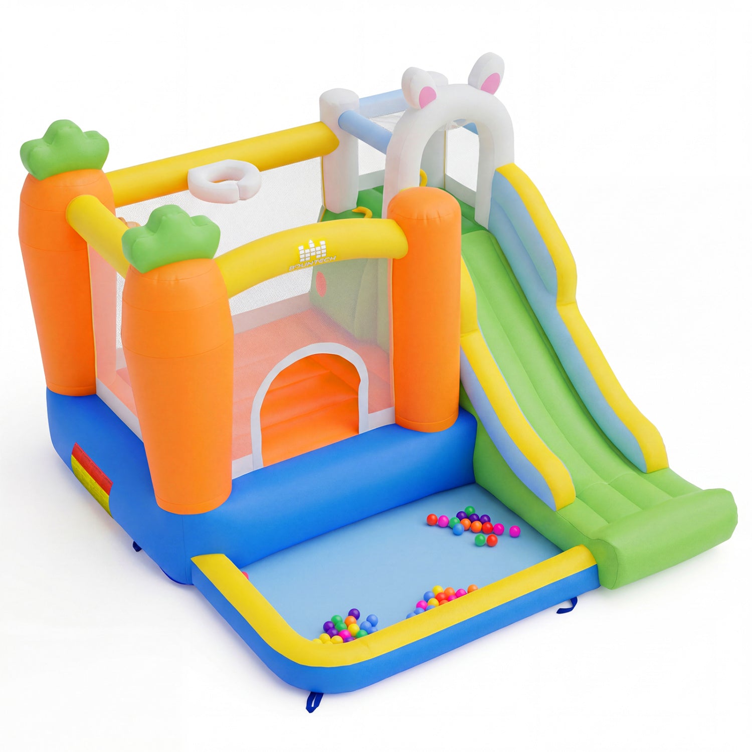 Kids Bounce House With Climbing Wall, Multicolor Bounce House Multicolor at Gallery Canada