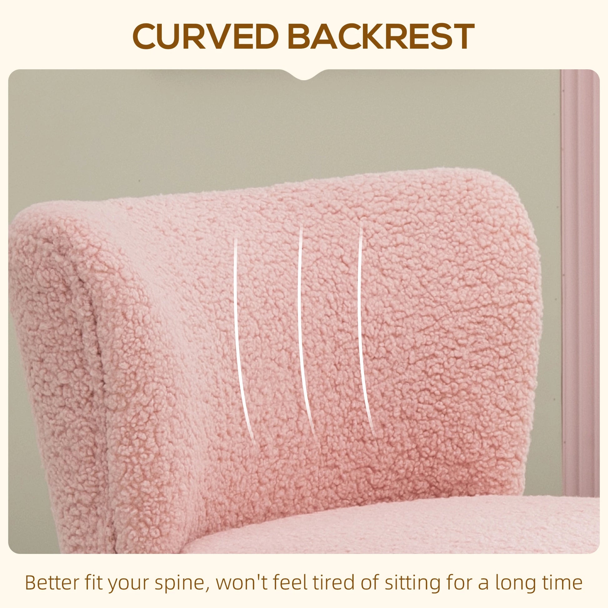 Lounge Chair for Bedroom Living Room Chair with Soft Upholstery and Gold Legs Pink Accent Chairs at Gallery Canada