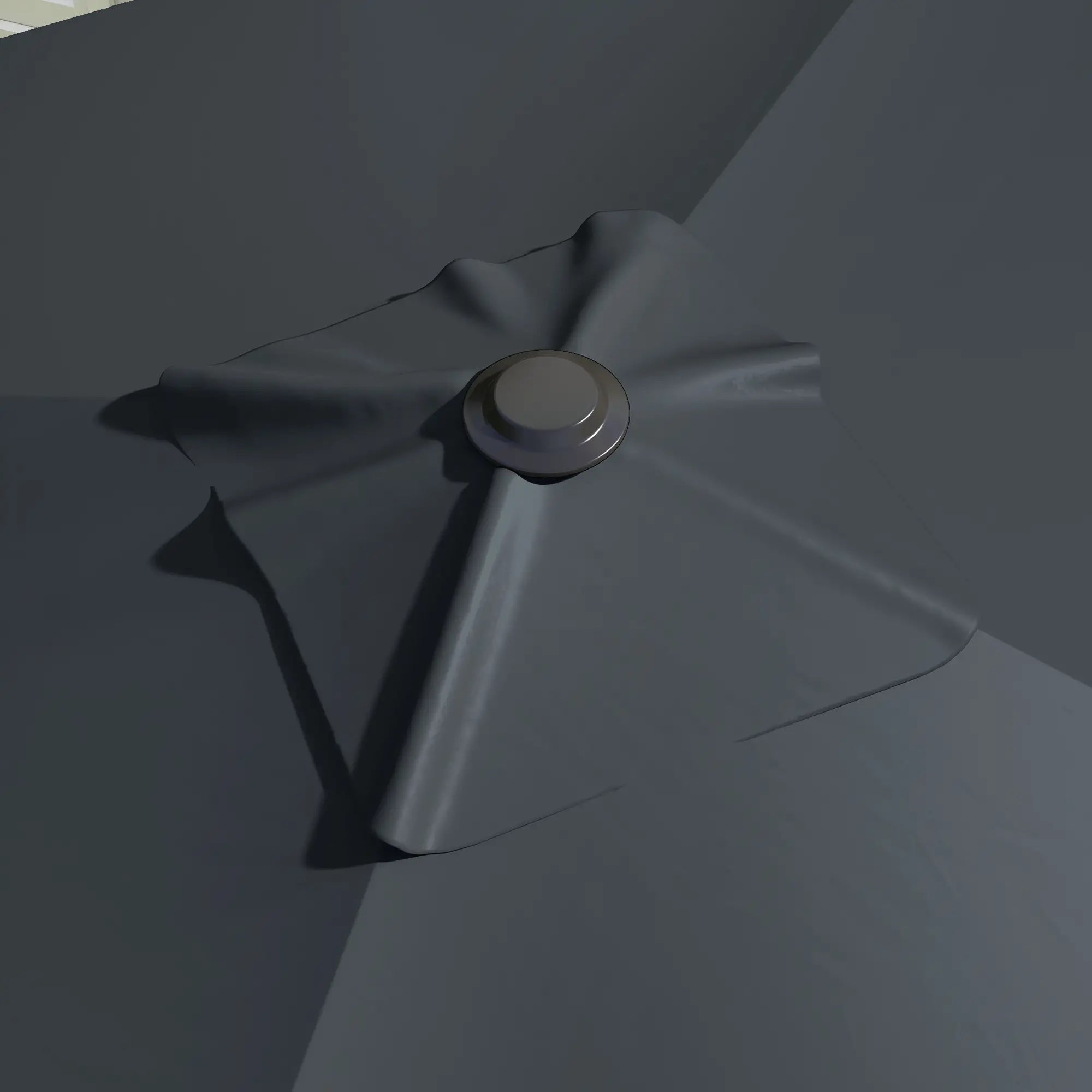 10x10ft Rotatable Square Cantilever Umbrella, 4 Adjustable Angles, Dark Grey Cantilever Umbrellas at Gallery Canada