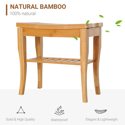 20" Bamboo Shower Bench, Bathroom Stool, Spa Bath Seat Bath Chairs at Gallery Canada