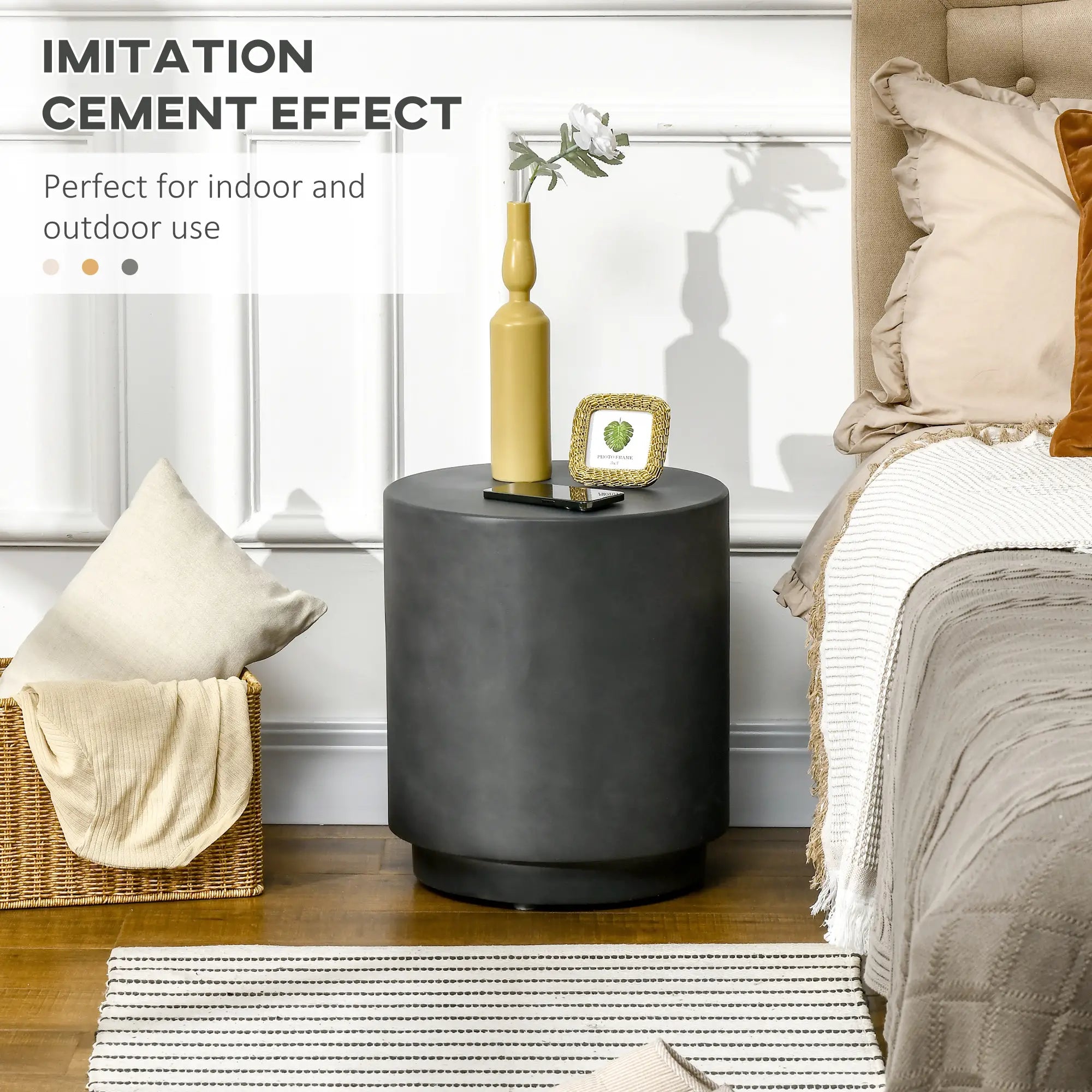 Terrazzo Finish Side Table, 17