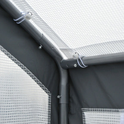 8' x 6' x 7.5' Walk-in Greenhouse, Outdoor Plant Growth Tent, White Walk In Greenhouses at Gallery Canada