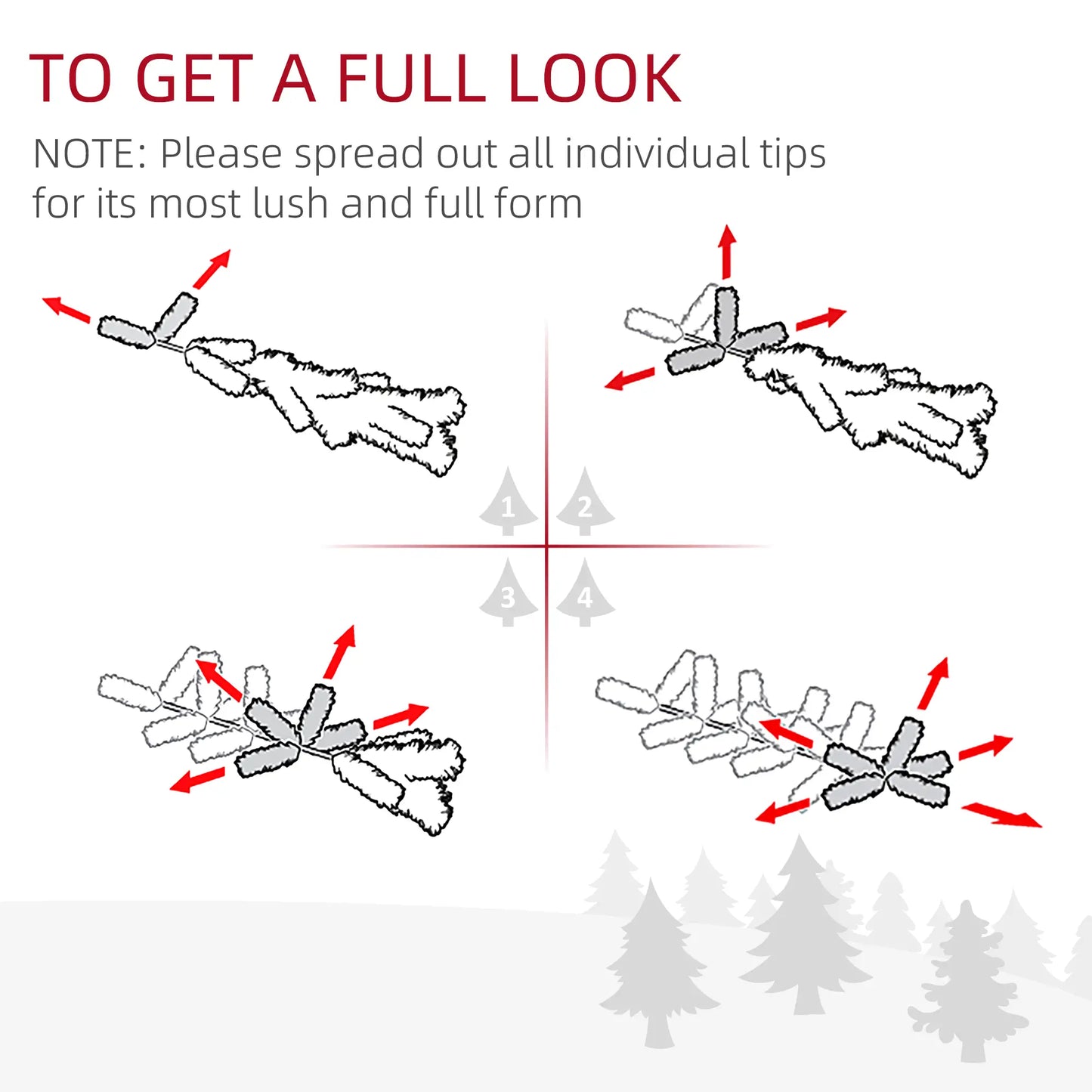 6 FT Christmas Tree, Classic Holiday Indoor Decoration, White White Christmas Trees at Gallery Canada