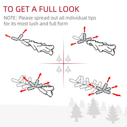 6 FT Christmas Tree, Classic Holiday Indoor Decoration, White White Christmas Trees at Gallery Canada