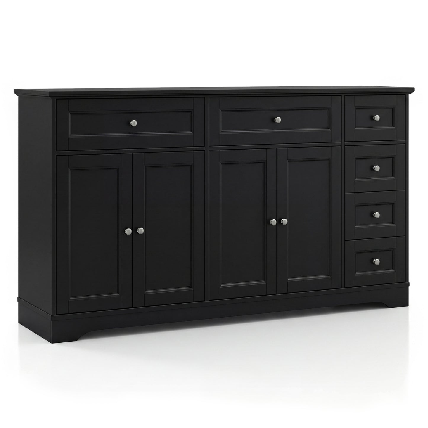 Buffet Sideboard 59" Console Table, Black